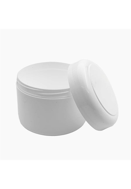 125ml Euro Jar with Lid (White)