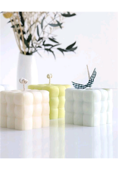 Plush Bubble Cube Candle Mould