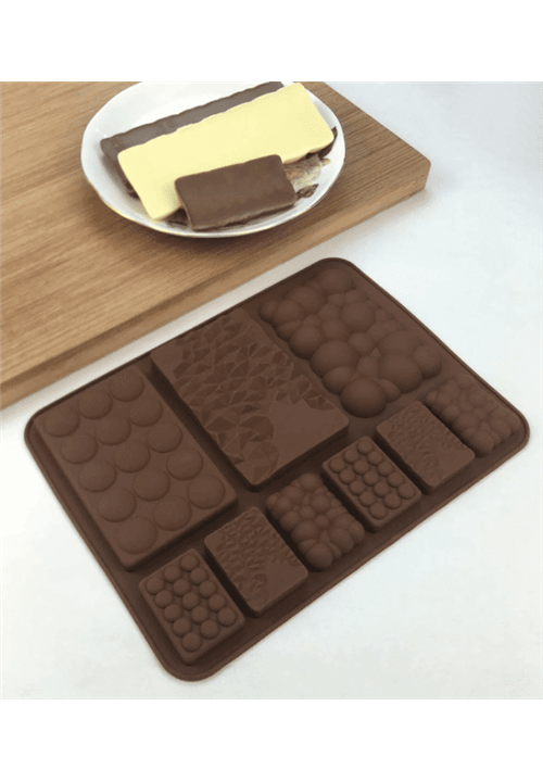 Mixed Design Chocolate Slab Mould 1