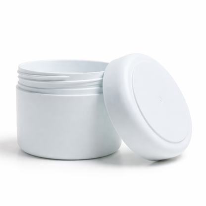 Euro Jar with Lid (White)