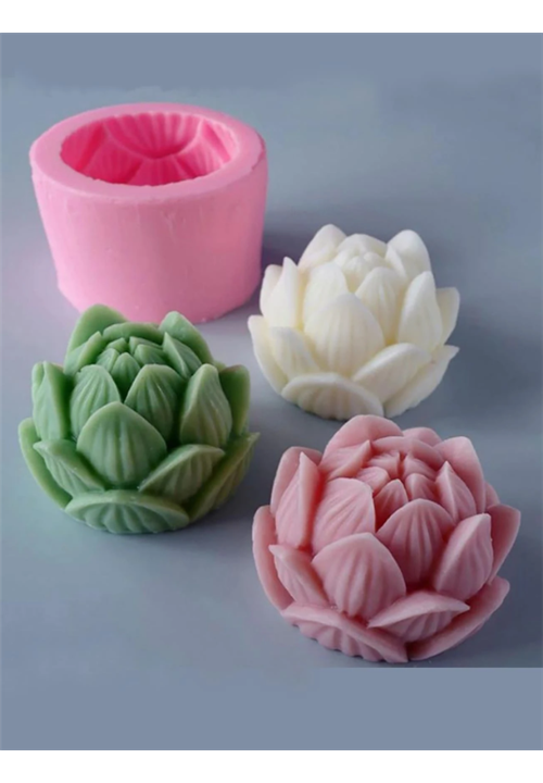3D Lotus Candle Mould
