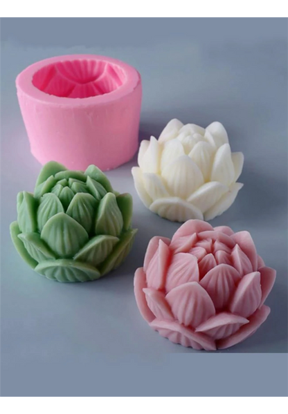 3D Lotus Candle Mould