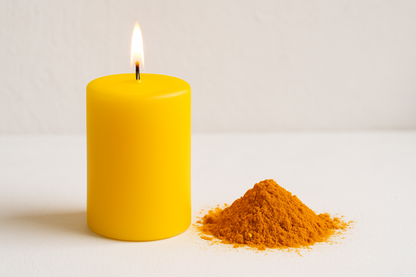 make it a brighter yellow and make the pile of powder smaller