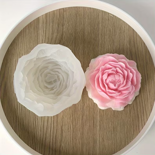 Rose Peony Candle Mould