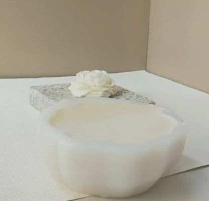Rose Peony Candle Mould