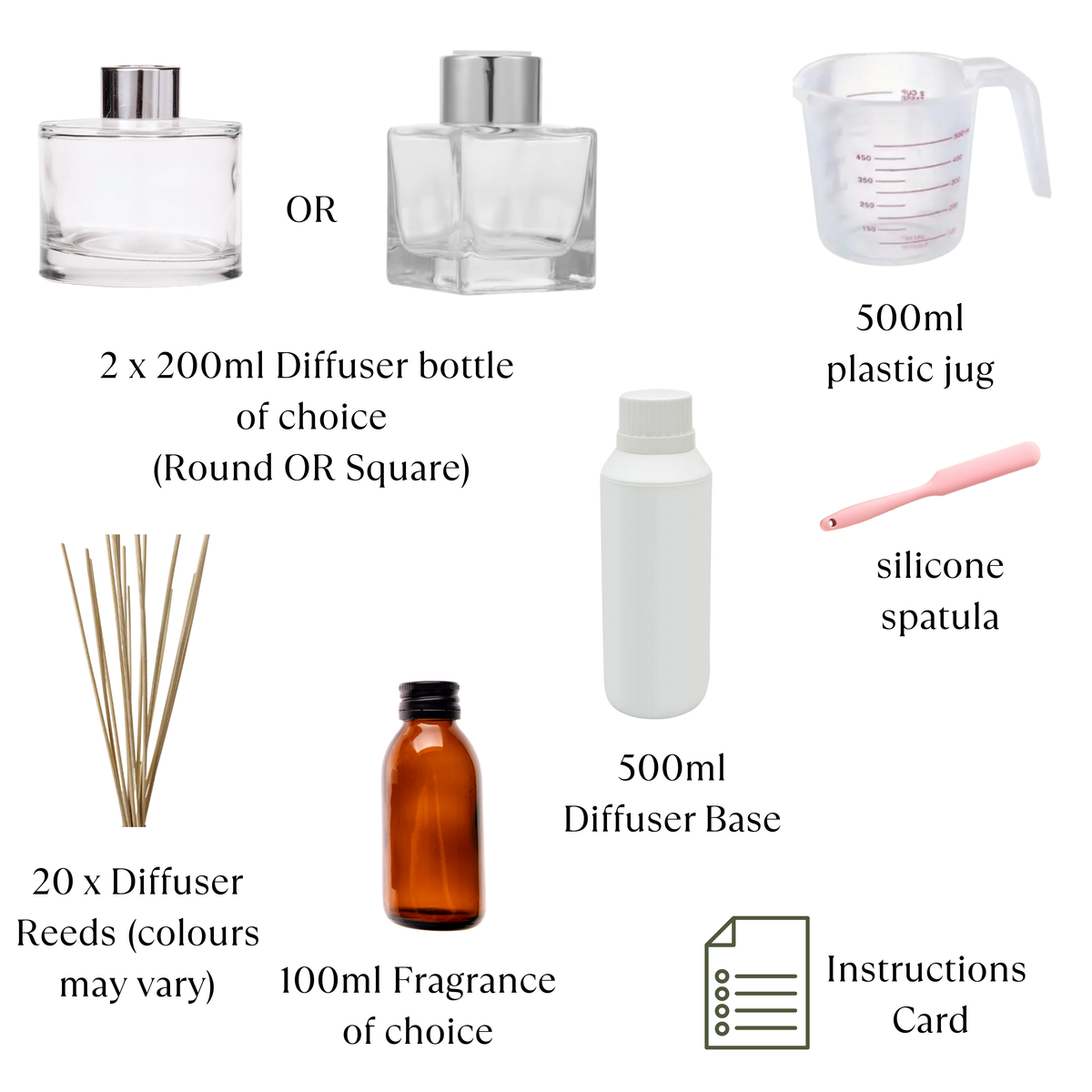 Kit Defuser Beginner Diffuser Kit No.1 – Reed Diffuser Starter Set – Romaqo