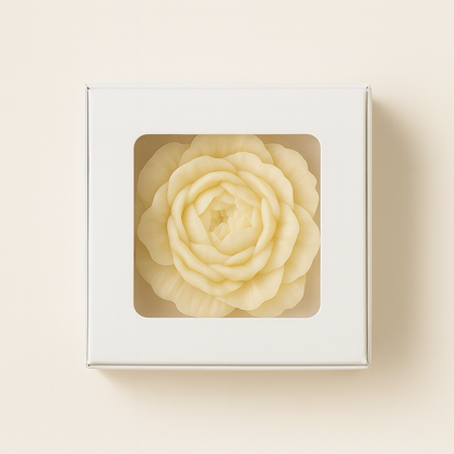 Flat Top Window Display Box – White (9 × 9 × 4 cm)