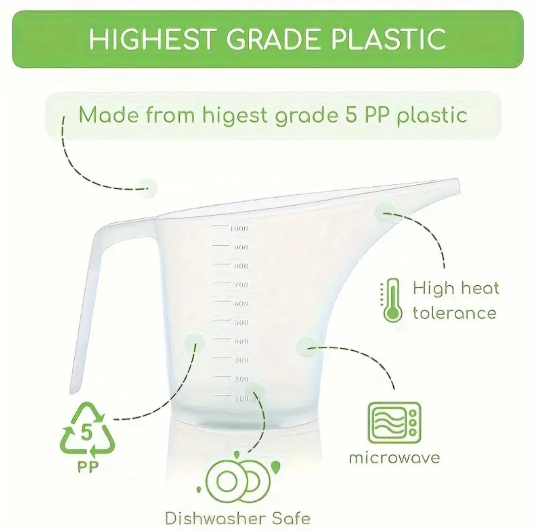 1L Plastic Long Nose Pouring Jug